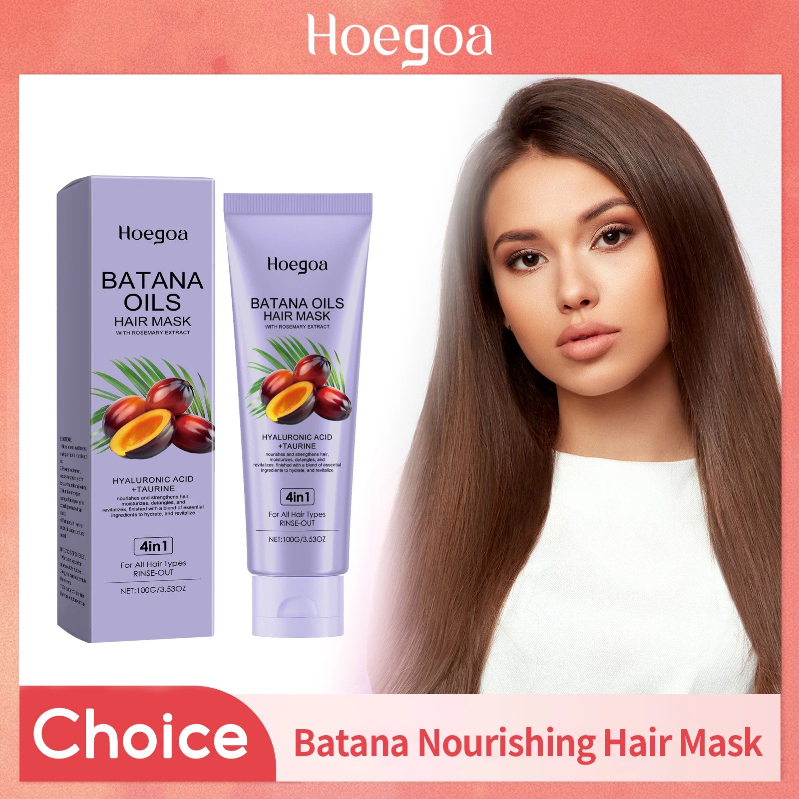 Batana Oil Hair Mask Straightening Hair Anti Loss Deep Nourish Smoothing Repair Damaged Split Hair Growth Dense Hair Conditioner Oasis Select