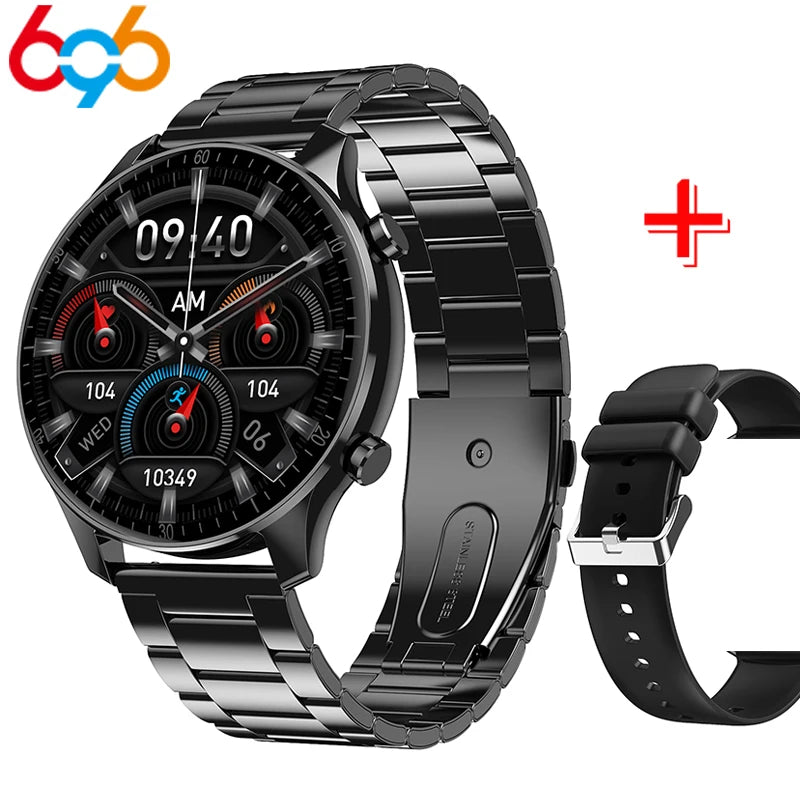 Sleep Health Monitor Smart Watch Men Outdoor Sports 1.5 Inch HD Screen Heart Rate BT Call Waterproof Business Smartwatch Sports Oasis Select BKBKS3M