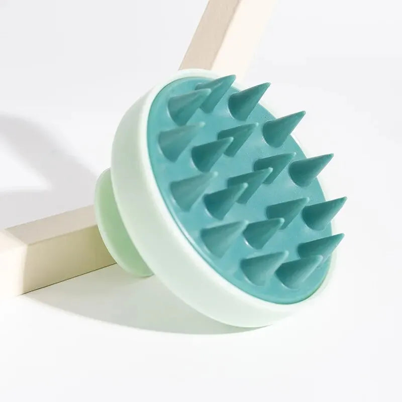 Silicone Shampoo Brush Head Scalp Massage Comb Hair Washing Comb Body Massage Brush Bath Shower Brush Salon Hairdressing Tool Oasis Select