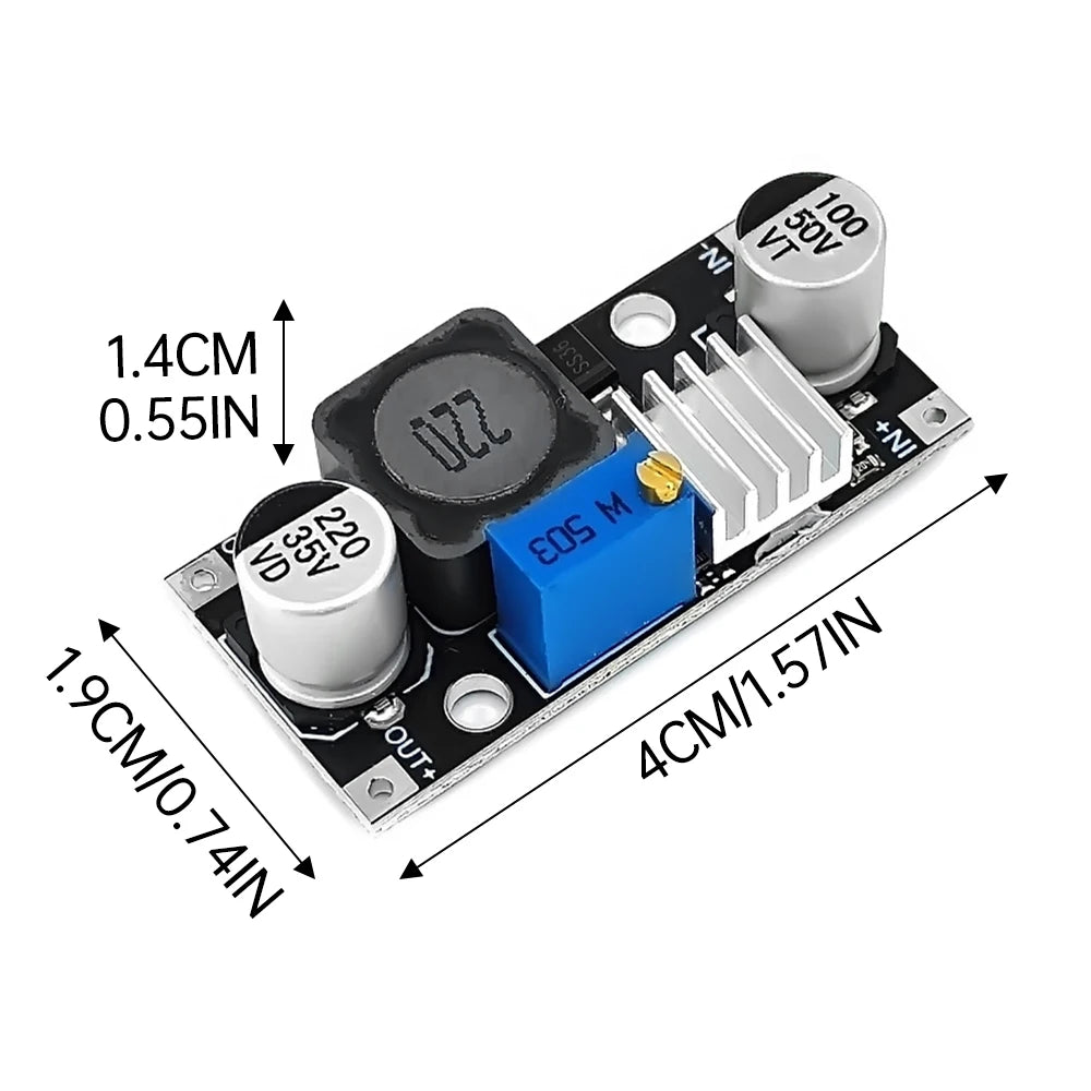 DC6-40V to 3.3V/5V/9V/12V/24V DC-DC Buck Converter Adjustable Step Down Power Supply Module Stabilized Power Supply Module 3A Oasis Select