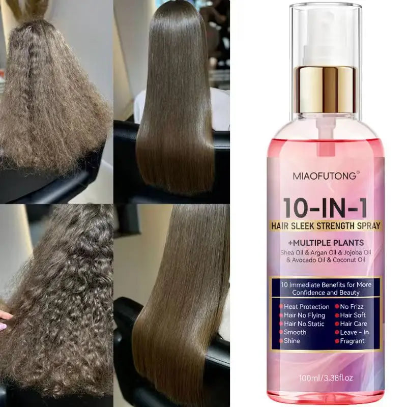Instant soft 10 in 1 hair care spray - wash free hair retention conditioner, fast, soft and moisturizing, heat damage prevention Oasis Select