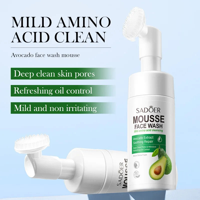 SAODER Fruit Foam Facial Cleanser – Korean Moisturizing Wash Foam Facial Cleanser Oasis Select