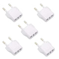 1-10pcs EU Plug Adapter CN AU JP Us To EU Plug Adaptor Travel Adapter Electric KR Euro Plug Converter Power Sockets AC Outlet Oasis Select 4.8MM 5pc White