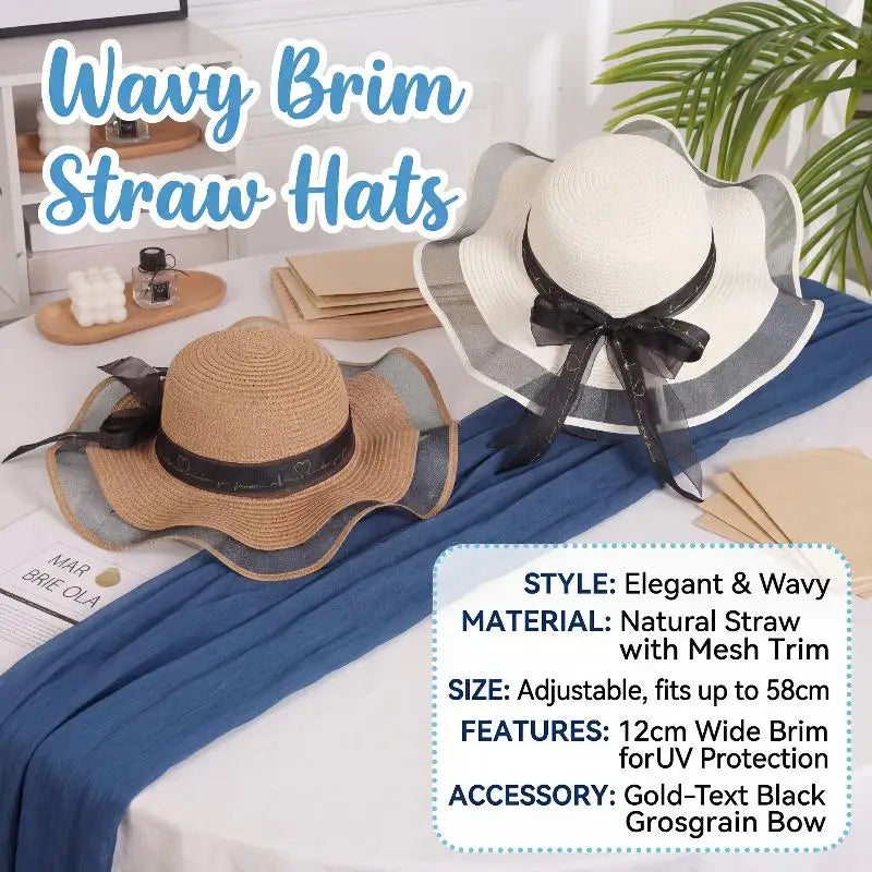 Summer Sun Hat Women Wide Brim UV Protection Fashion Sunshade Breathable Floppy Hat for Outdoor Travel Beach Oasis Select