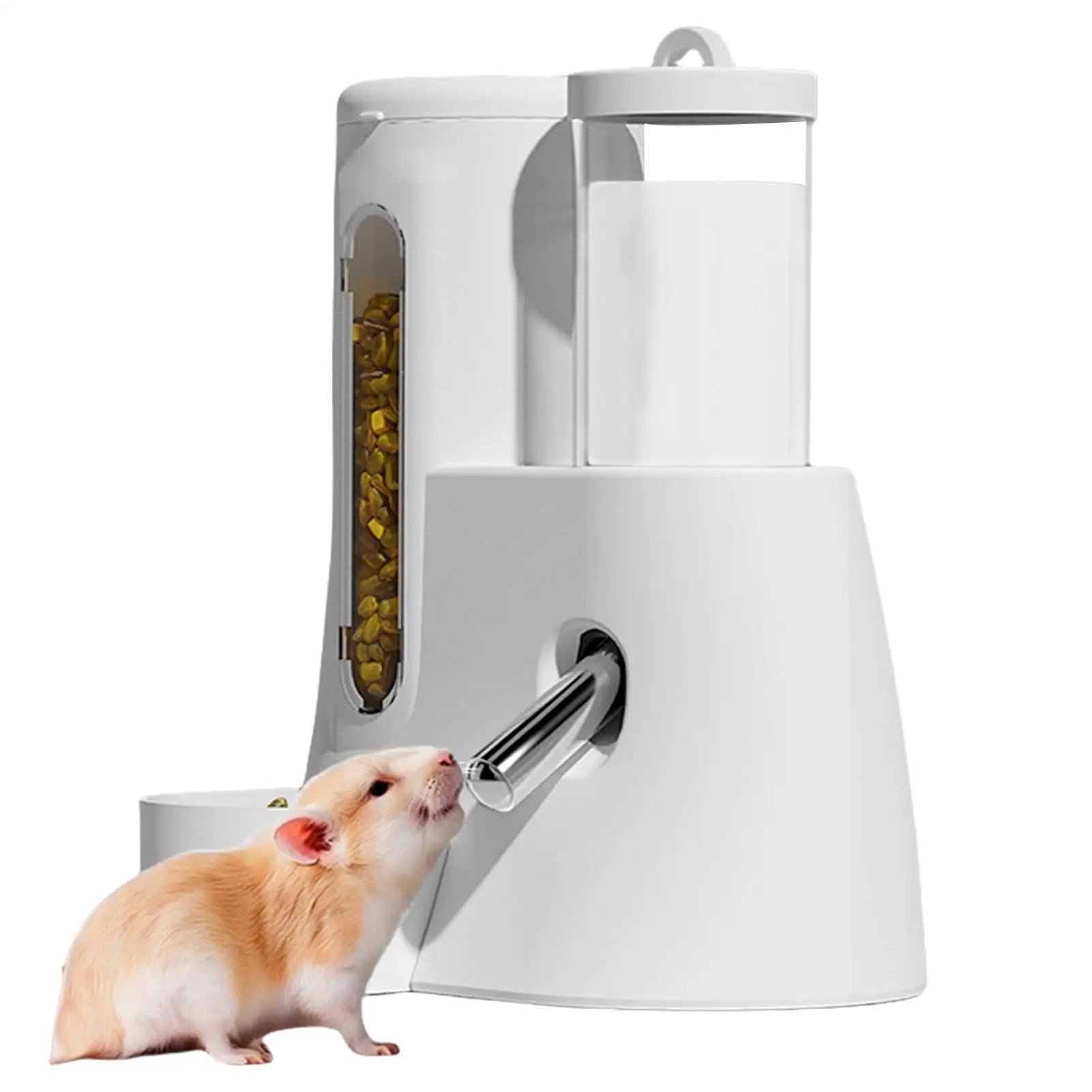 Automatic Hamster Feeder Hamster Feeder Automatic Water Dispenser 2in1 Large Capacity Feeding Supplies Pet Supplies Water bottle Oasis Select