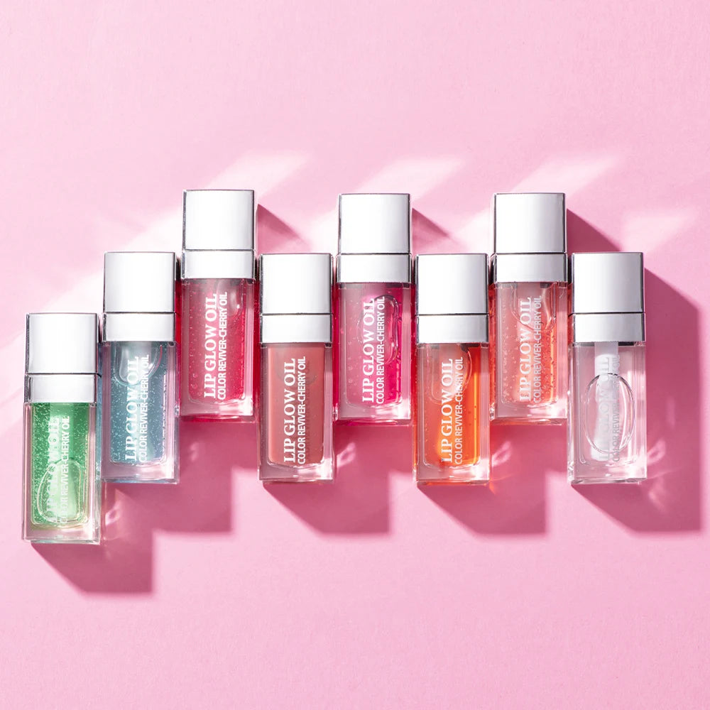 1Piece Moisturizing Lip Glow Oil Crystal Jelly Lip Oil Plumping Lip Gloss Sexy Lip Plumper Glaze Tinted Makeup Gift 10 Color Oasis Select