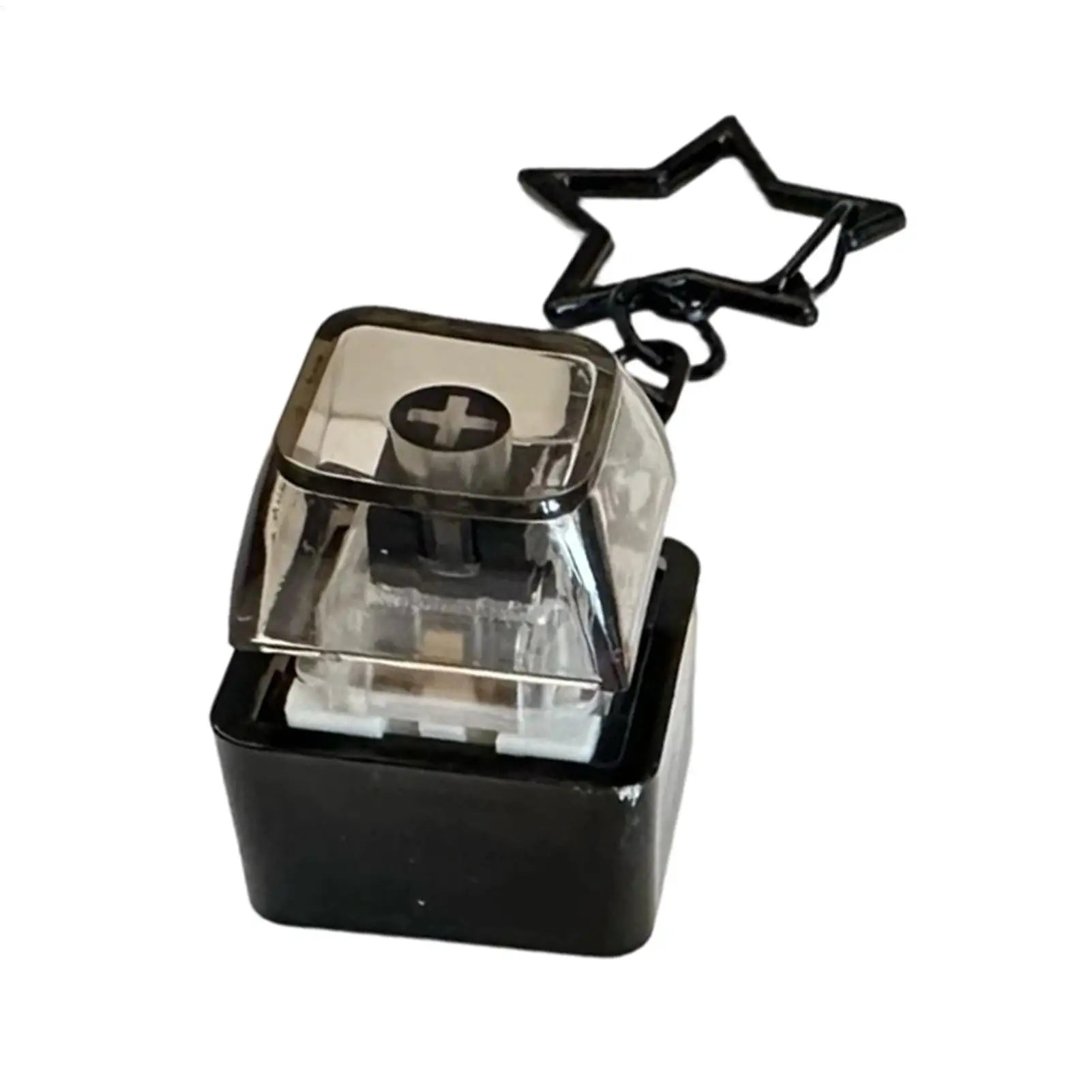 Portable Pentagram Pendant Mechanical Keyboard Button Keychain Fingertip Fidget Toy Anti-Anxiety Stress Relief Tools Oasis Select