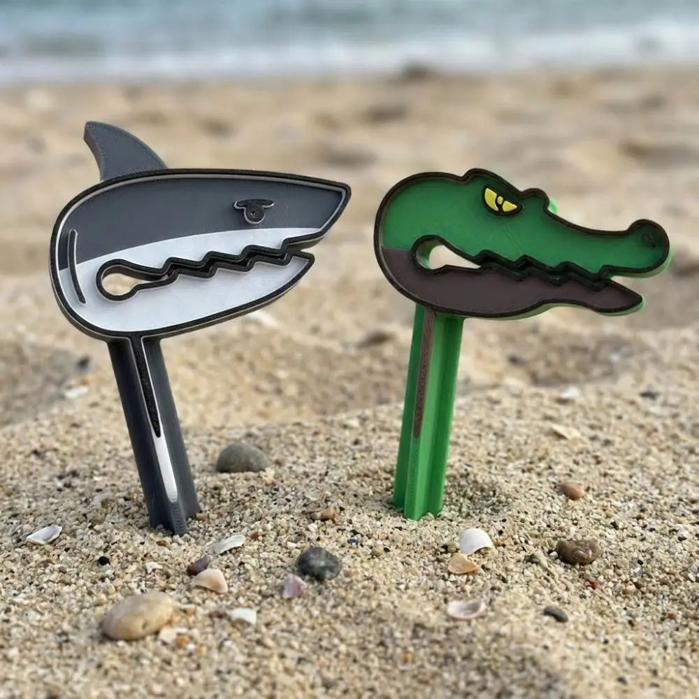 Shark-shaped Beach Towel Clip Strong Grip Windproof Camping Mat Clip Sun-resistant Fabric-friendly Outdoor Towel Holders Oasis Select