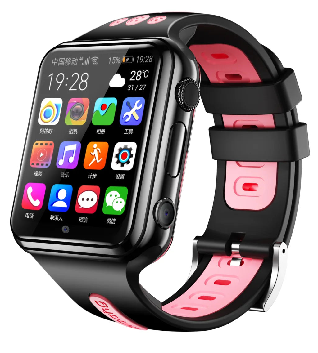 H1/W5 4G GPS Wifi location Student/Kids Smart Watch Phone android system clock app install Bluetooth Smartwatch 4G SIM Card Gift Oasis Select