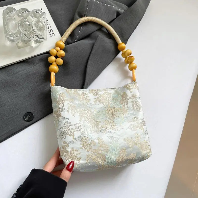 Chinese Butterfly Embroidered Shoulder Bag | Retro Women's Handbag