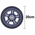 Lawn Mower Wheel Set Black 17cm Front 20mm Rear Smooth Rolling Replacement Parts For Grass Cutter Garden Equipment Oasis Select Rear Wheel 20mm
