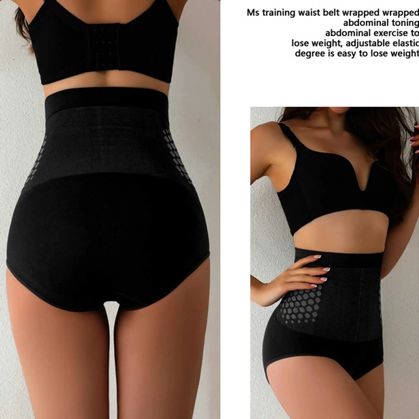 Seamless High Waist Body Shaping Panties for Women Abdomen Control Therapy Warm Uterus Slimming Underwear Shaper Briefs Oasis Select