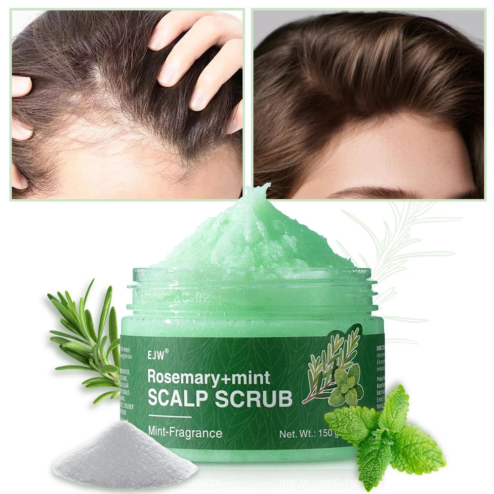 Rosemary Scalp Scrub Shampoo & Hair Growth Serum Spray Hair Growth Set Oasis Select