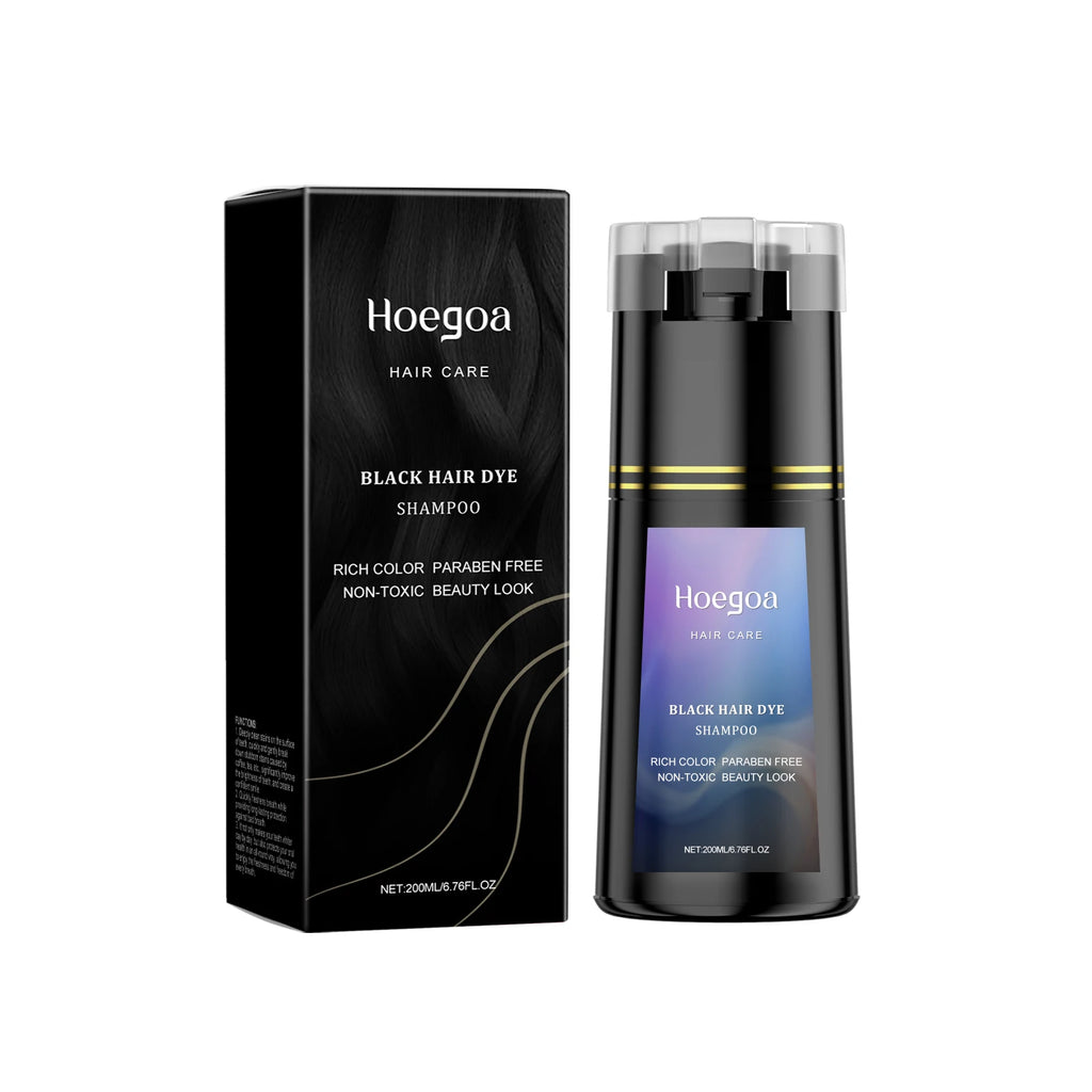 Black Hair Dye Shampoo Rapid Hair Dyeing Repair Dry Reduce Breakage Split Ends Oil Control Nourishing Hair Root Coloring Shampoo Oasis Select black