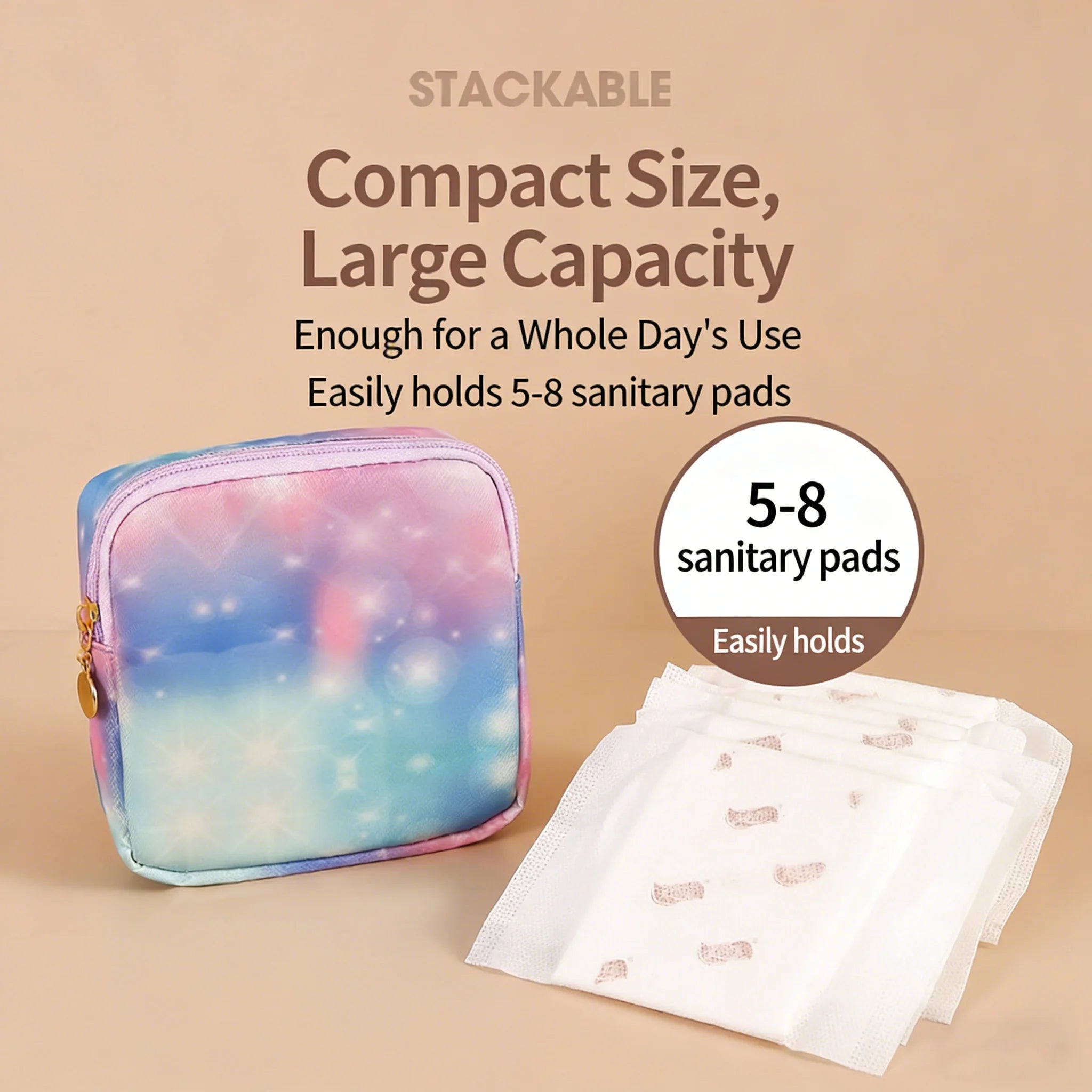 Gradient Galaxy Tech Organizer Pouch | Waterproof Cable Bag