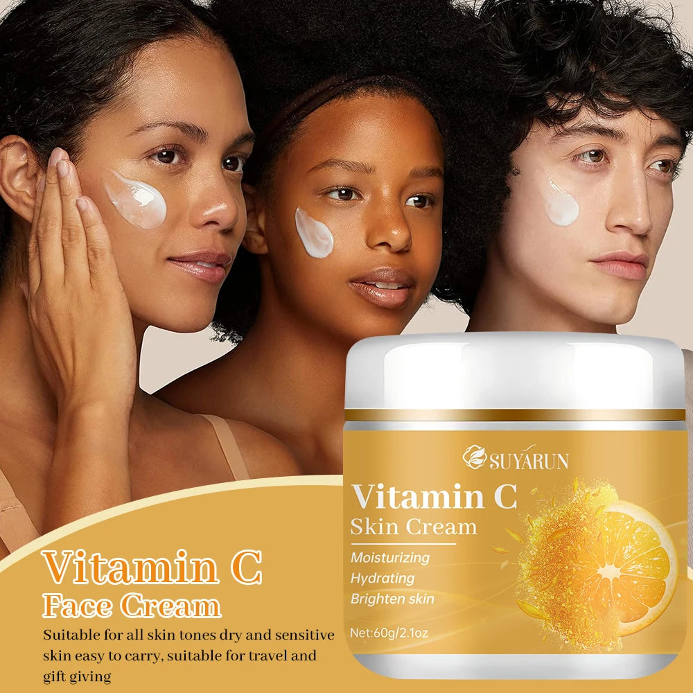 SUYARUN Vitamin C cream, moisturizing and brightening, anti-wrinkle and anti-aging, enhances radiance for all skin types. Oasis Select