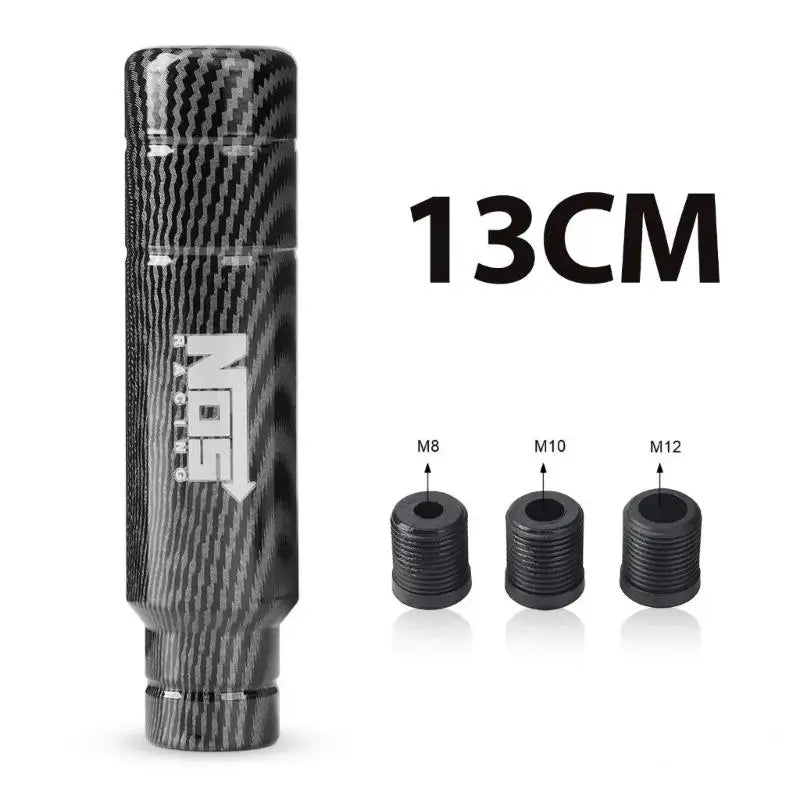 Carbon Black 5 SPEED Universal 90MM 130MM Gear Shift Knob Manual Transmission Aluminum Shifter Lever Knob Oasis Select A2