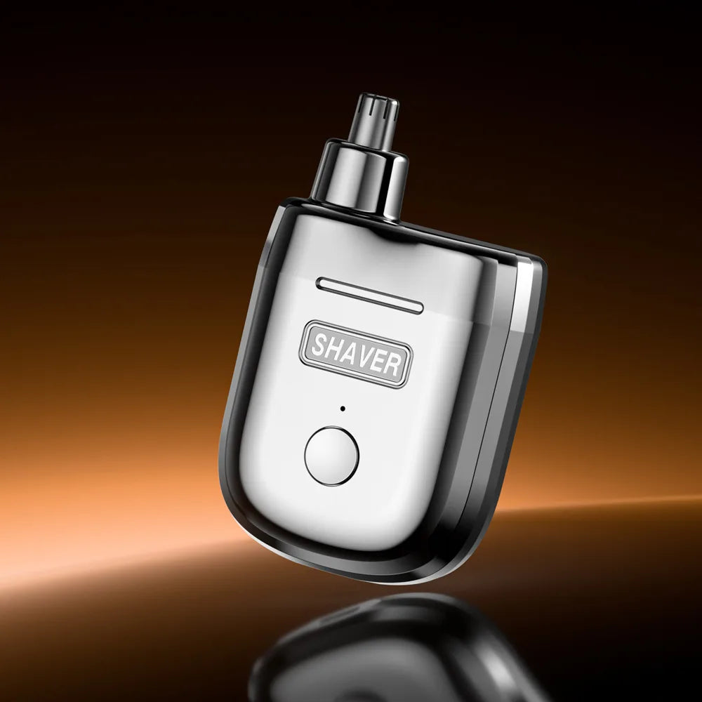 2-in-1 Magnetic Electric Nose Hair Trimmer & Dual-Blade Shaver