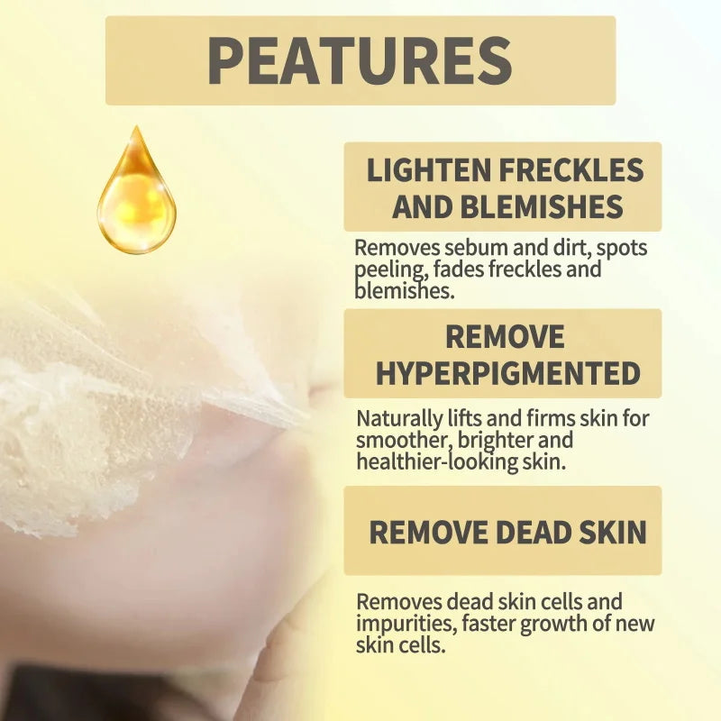 Strong Yellow Peeling Oil Bleach Dark Skin Whiten Lotion Lighten Body Elbow Knee Hand Exfoliate Dead Skin Nourish Even Skin Tone Oasis Select
