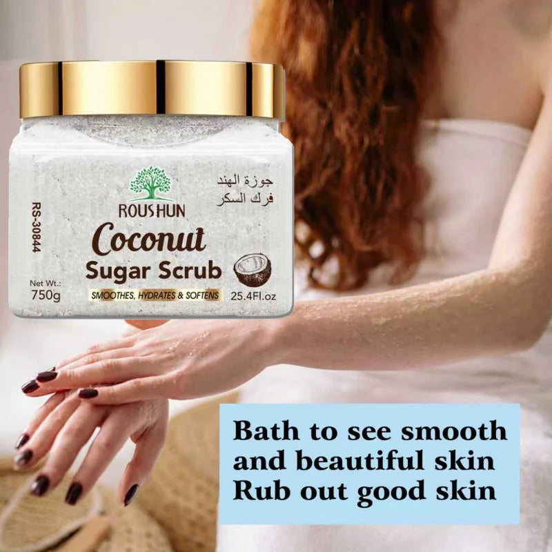 ROUSHUN Coconut Sugar Body Scrub | Large Family Pack