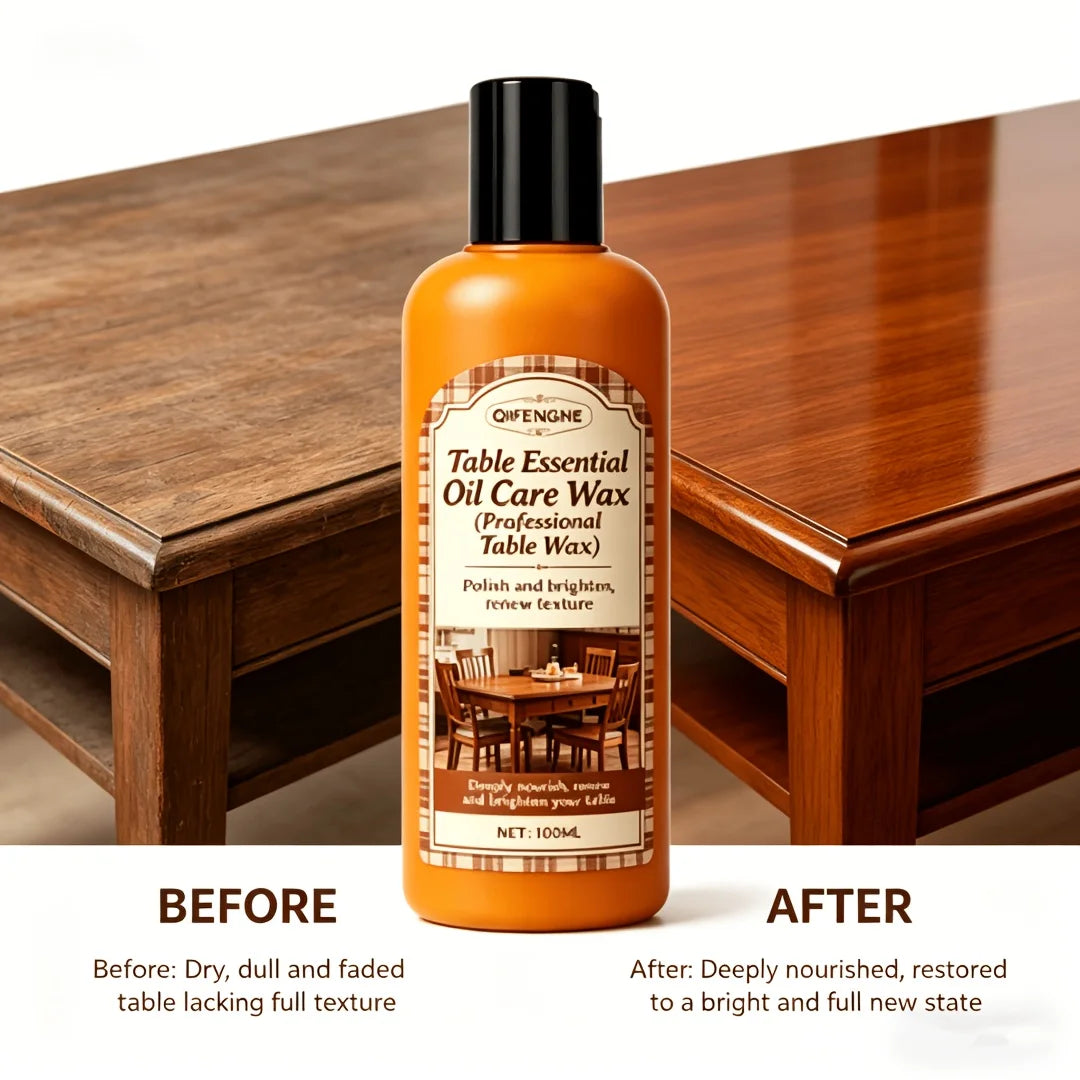3.38oz Professional Wood Table Wax: One-Step Polishing And Protection Formula That Instantly Restores High-Gloss Shine And Offer Oasis Select