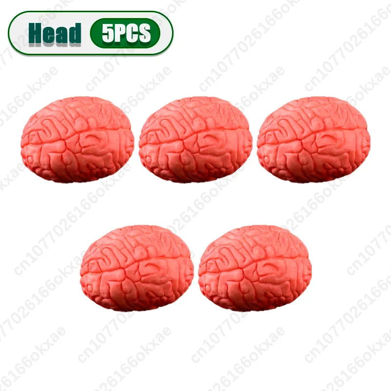 Halloween Fake Human Limbs Props – Hands, Feet, Brain & Heart