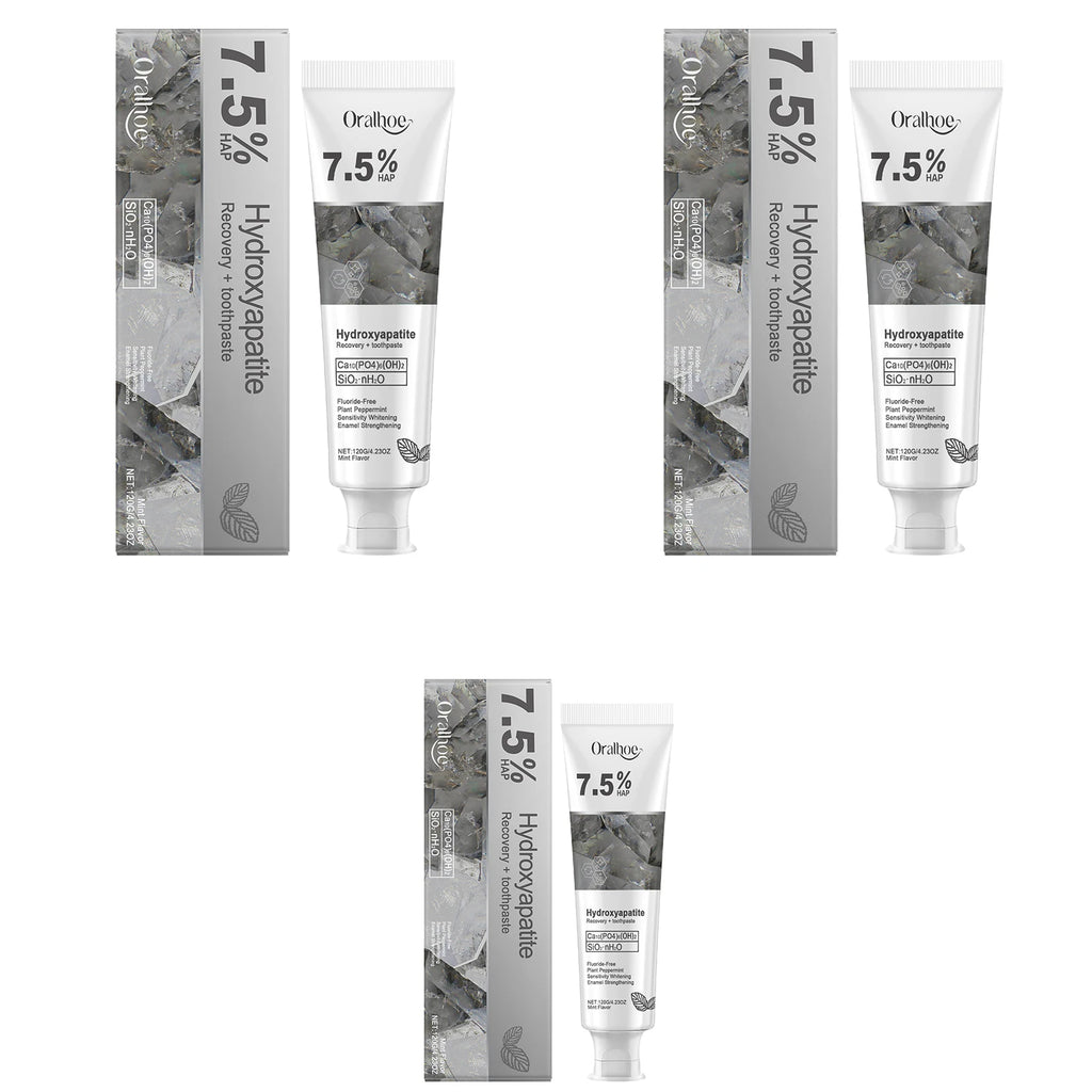 Hydroxyapatite Repair Toothpaste Cleaning Tartar Strengthen Tooth Enamel Breath Refreshing Oral Care Brightening Toothpaste 120g Oasis Select 360g boxed