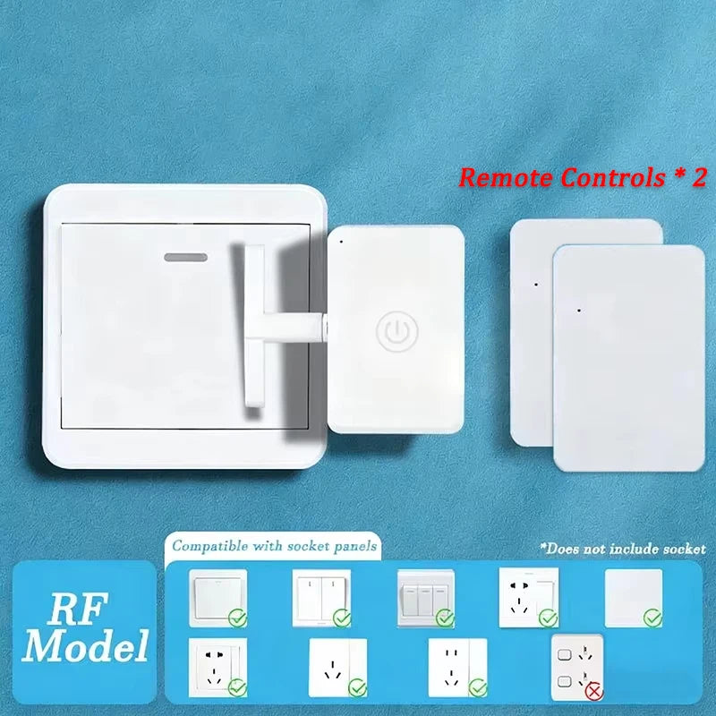 Wireless Control Light Switch Off Tool Automatic Button Pusher Intelligent USB Rechargeable Lazy Remote Control Switch Oasis Select B button Style