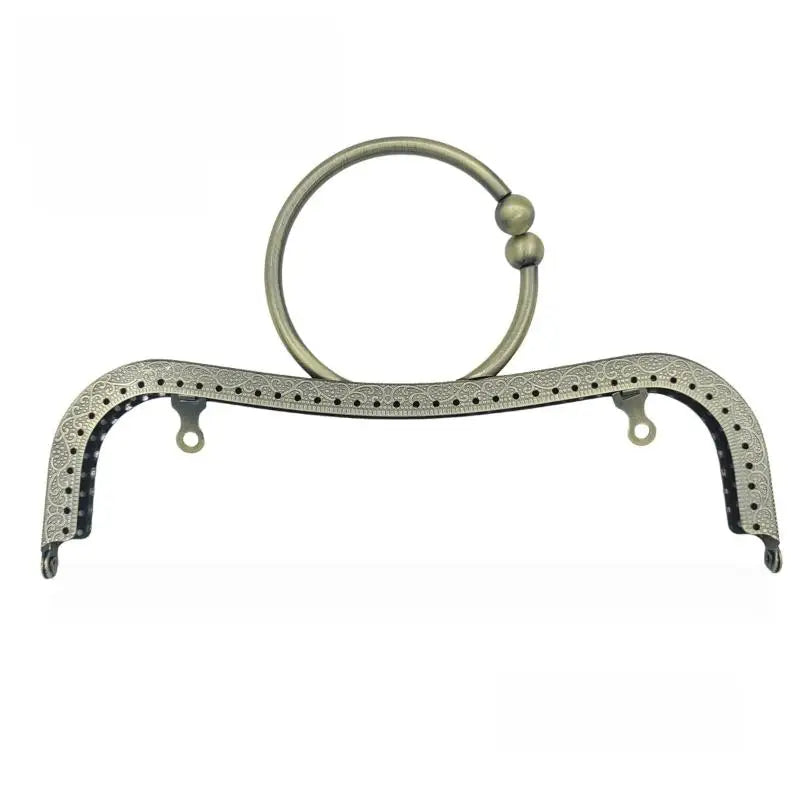 22cm Metal Purse Frame Kiss Clasp M-Shape DIY Bag Handle Bag Frame Clasp Oasis Select A3