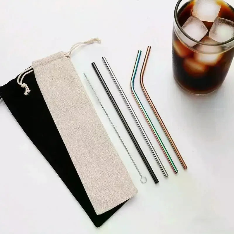 Cotton Linen Drawstring Storage Bag | Dustproof Utensil Pouch
