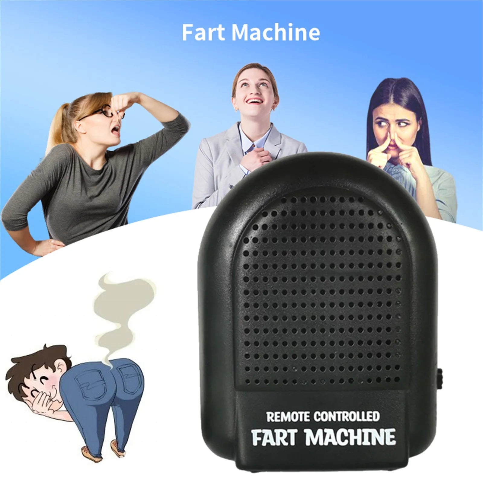 Electronic Fart Sound Machine Remote Control Prank Noise Maker RC Farting Box For Trick Spoof Gifts For Christmas Funny Presents Oasis Select