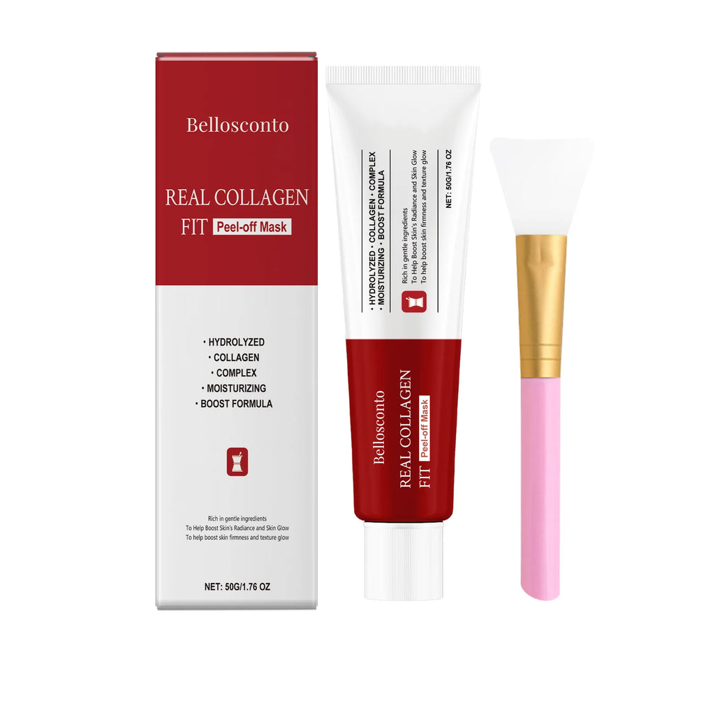 Collagen Peel Off Mask Clean Pores Exfoliating Remove Blackheads Reduce Oil Brighten Dull Skin Moisturize Smooth Skins Face Mask Oasis Select 1set Boxed