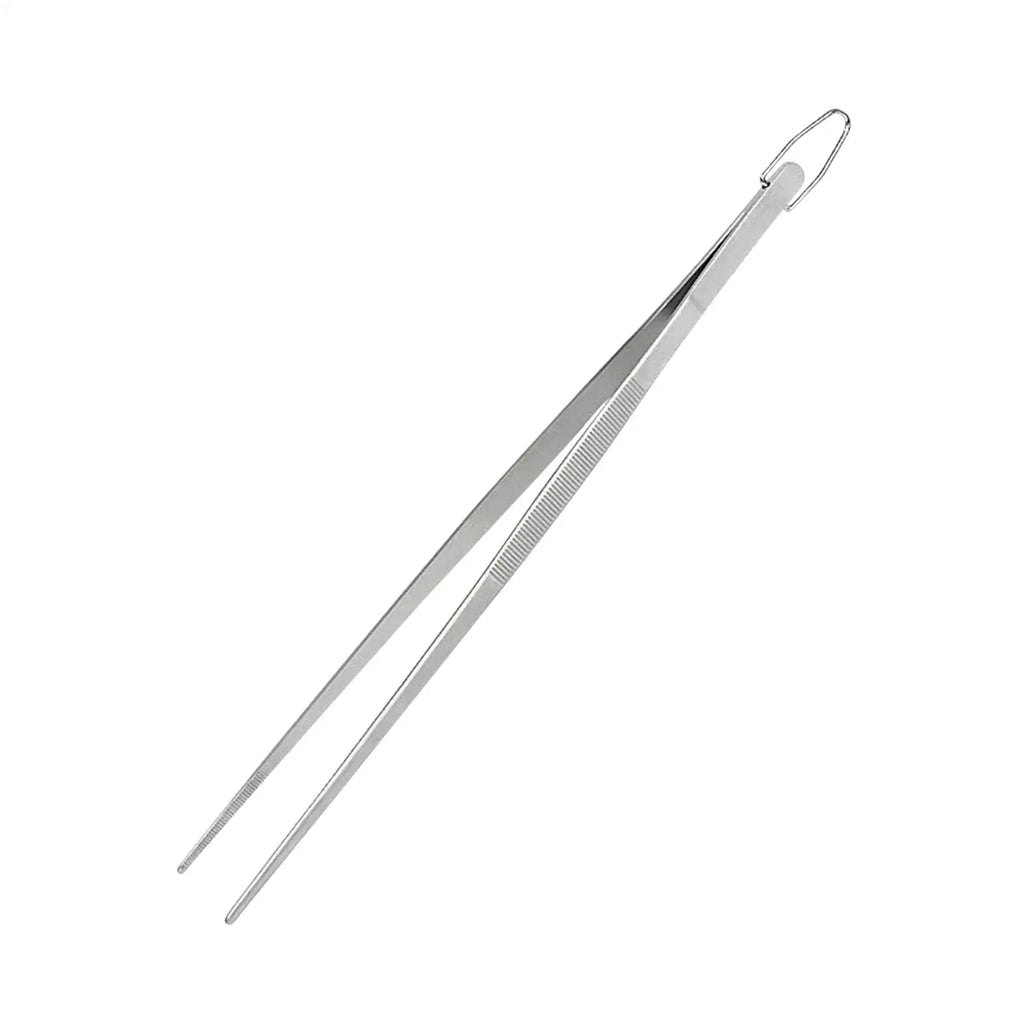 Long Cooking Tongs Stainless Steel Kitchen Tongs Non-Slip Heat Resistant BBQ Grill Tongs for Steak Seafood Buffet Salad Cooking Oasis Select