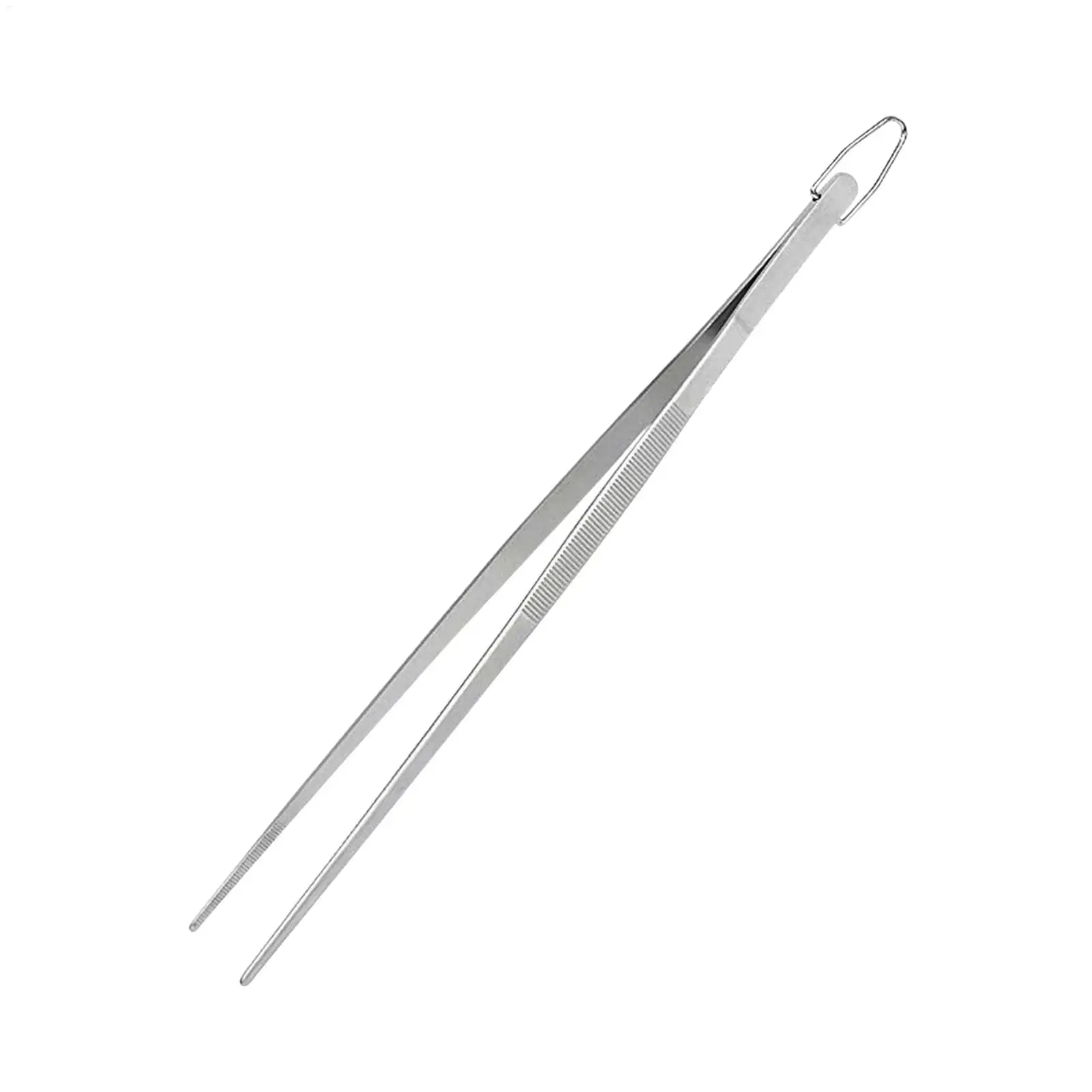 Long Cooking Tongs Stainless Steel Kitchen Tongs Non-Slip Heat Resistant BBQ Grill Tongs for Steak Seafood Buffet Salad Cooking Oasis Select