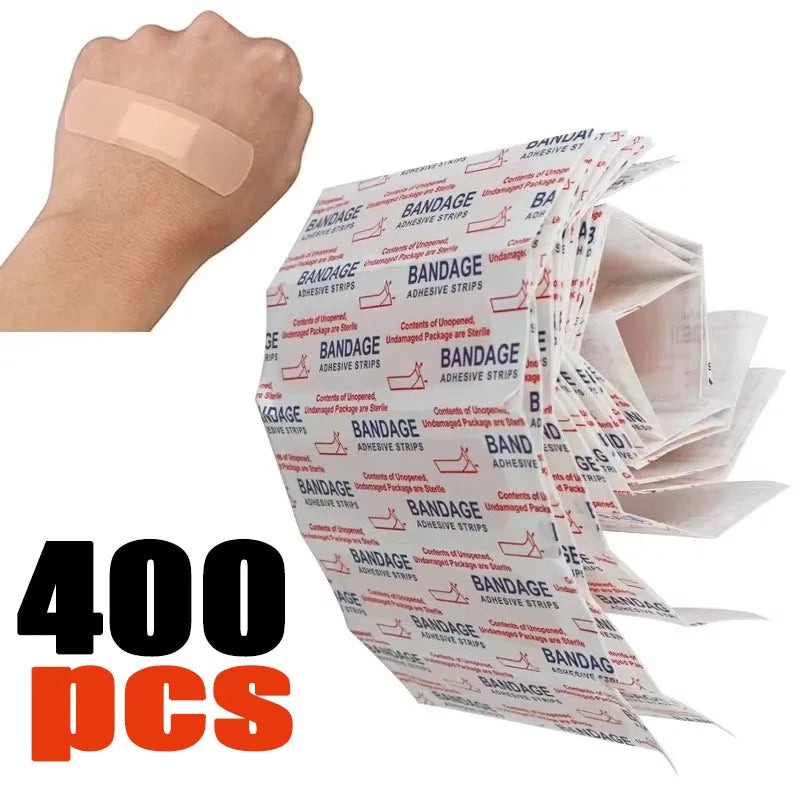 500-50pcs Band-Aids Waterproof Breathable Cushion Adhesive Plaster Wound Hemostasis Sticker Band First Aid Bandage Medical Gauze Oasis Select 400pcs