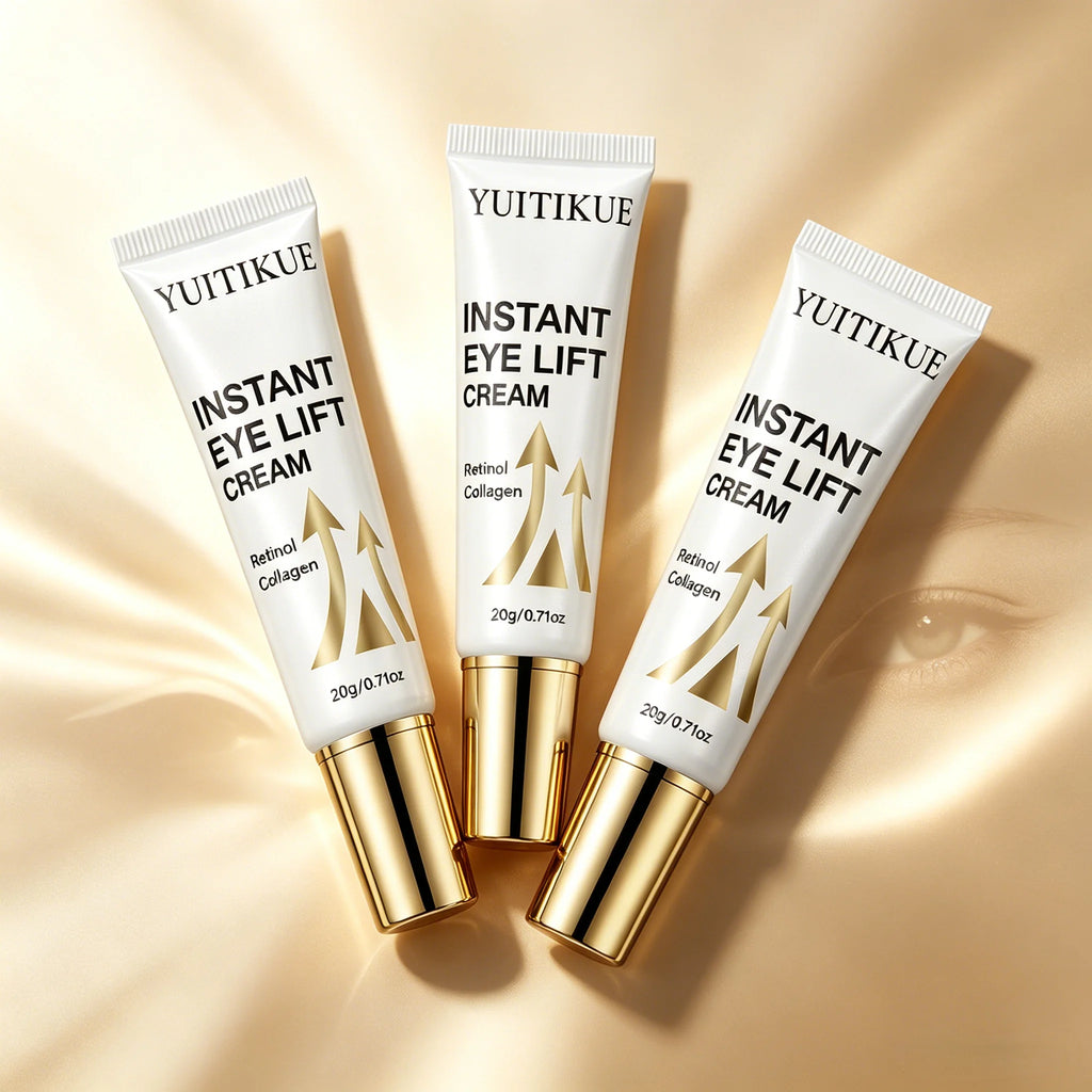 YUITIKUE Instant Eye Lift Cream with Retinol & Collagen, Daily Under-Eye Care for Smooth, Hydrated Skin Oasis Select 3pc
