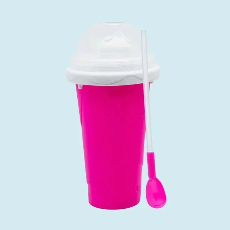 Quick-Frozen Slushy Maker Cup Large Capacity Slushy Cup For Homemade Smoothies Juice Ice Cream Summer Squeeze Beker Kitchen Tool Oasis Select Pink