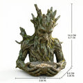 Resin Tree Man Bird Feeder – Outdoor Sculpture Garden Décor Outdoor Bird Feeder Oasis Select as shown one size