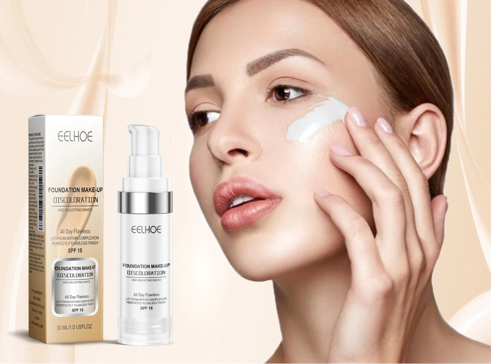 Eelhoe Color-Changing Concealer Foundation – Full Coverage