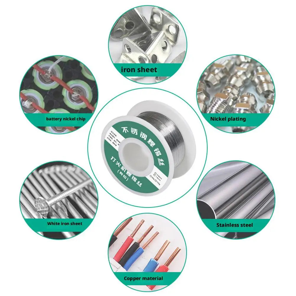 Stainless Steel Solder Wire New Flux Stainless Steel Household Multipurpose Solder Iron Solder Wire Oasis Select