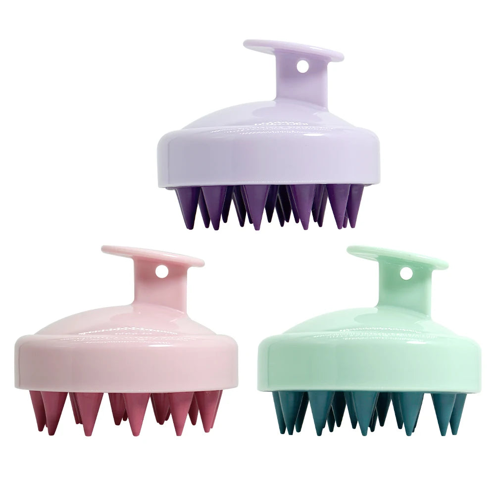 Soft Silicone Scalp Massager Shampoo Brush – Men & Women