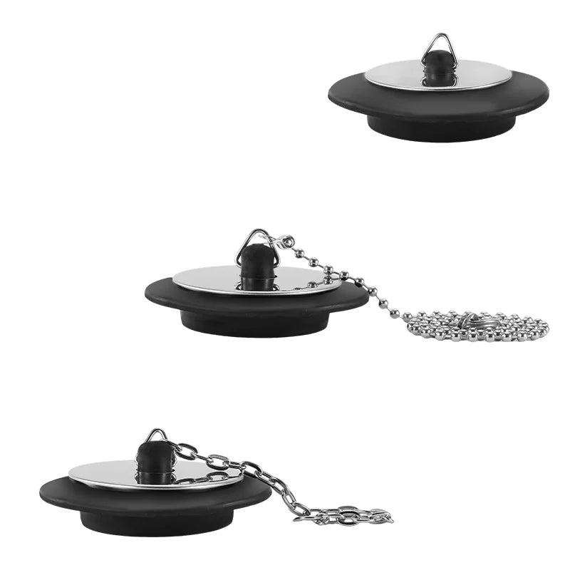 1pcs Universal Bathroom Washbasin Rubber Stainless Steel Sink Plug Bathtub Drain Stopper Sink Plug For Kitchen Supplies Oasis Select