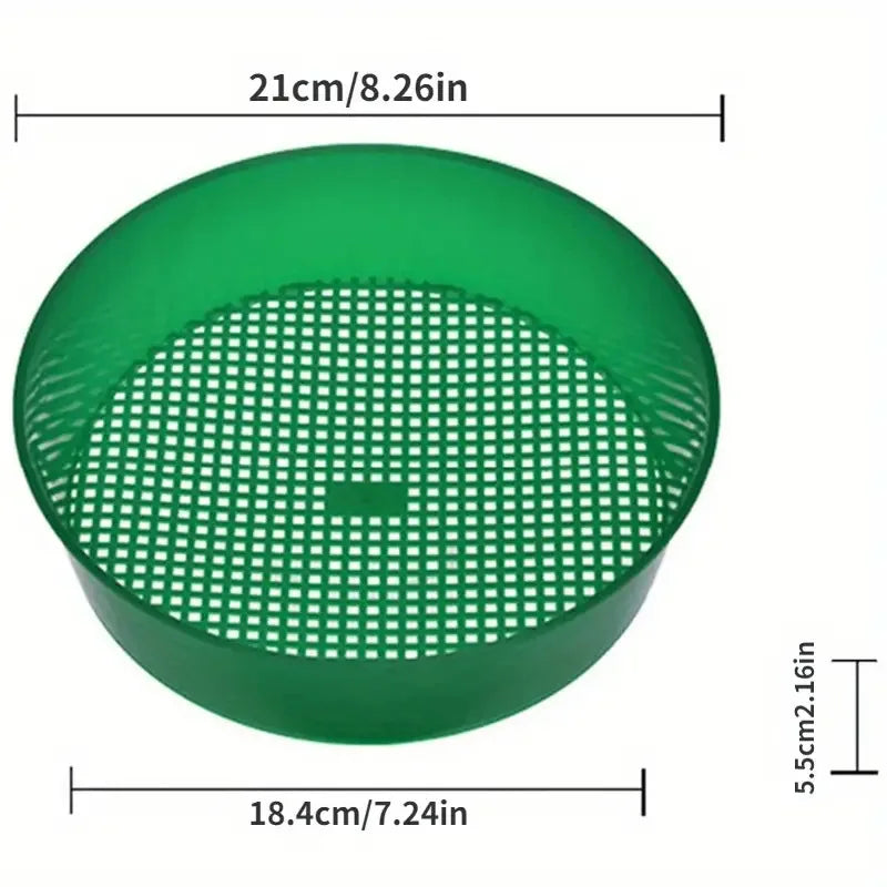 Plastic Soil Sieve Filter Mesh for Soil Stone Sifting Filtration Flower Plant Nursery Pot Home Garden Accessories Tools Oasis Select