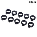 10Pcs Universal Anti-Lost Necklace Lanyards Ring Portable Anti-drop Cigarette Silicone Ring Lanyard Holder With Soft Hoop Oasis Select Black