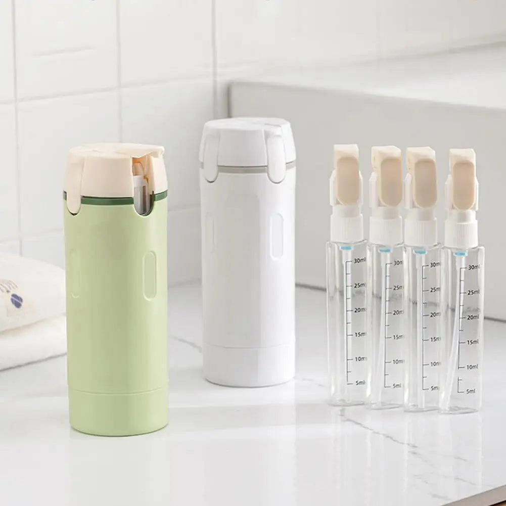4-in-1 Leakproof Travel Dispenser Bottles – TSA Approved Travel Dispenser Set Oasis Select