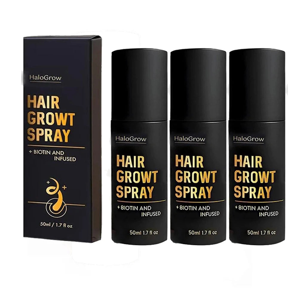Natural Hair Growth Spray – Ginger Oil & Biotin, 50ml Hair Growth Spray Oasis Select 3PCS