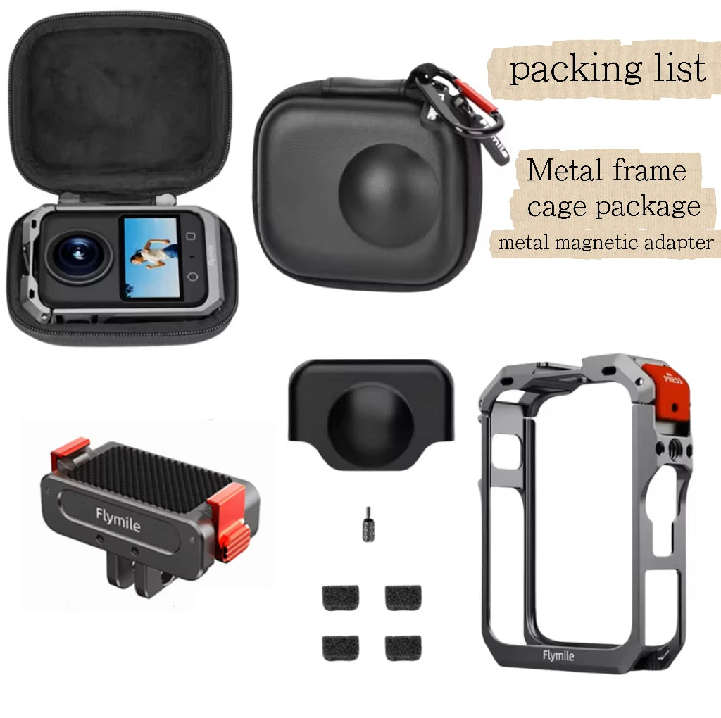 Metal Cage for DJI Osmo 360 | Cold Shoe & 1/4" Threads