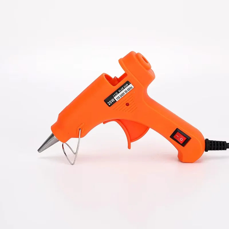 Hot Melt Gun Handmade DIY Accessories Children's Hot Melt Seal Fire Glue 7 mm Caliber Household Hot Melt Gun Oasis Select Orange(EU)