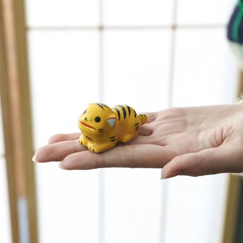 Cute Animal Chopstick Holder Rest – Ceramic Table Utensil Rest
