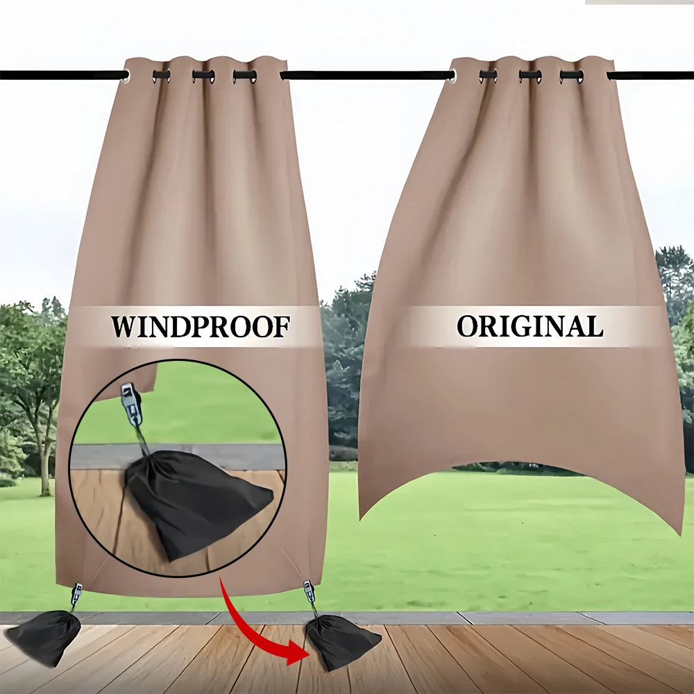 4/8/16/24pcs Windproof Outdoor Door Curtain Weighted Bag Clip, Bow Porch, Terrace, Patio, Gazebo, Porch, Courtyard Essential Oasis Select